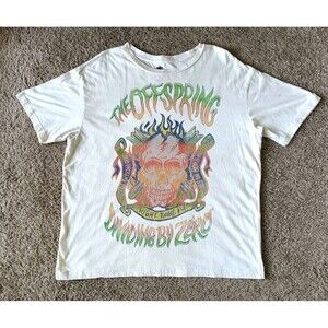 The Offspring T-Shirt Women's Medium Beige Short Sleeve